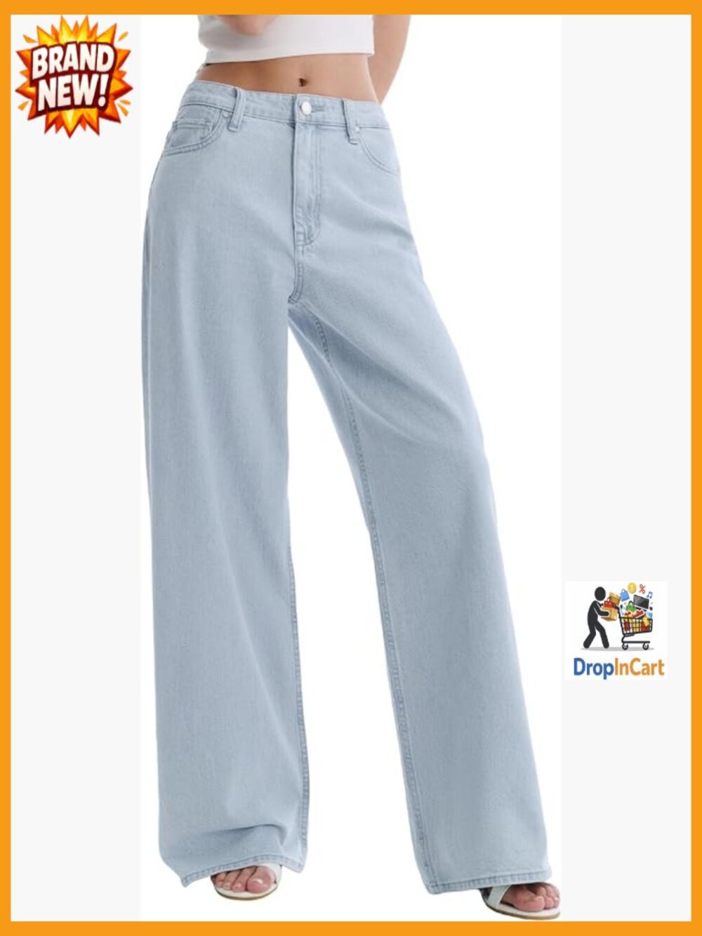 Wide Leg High Waist Baggy Jeans Y2K Casual Denim Trendy Pants Women
